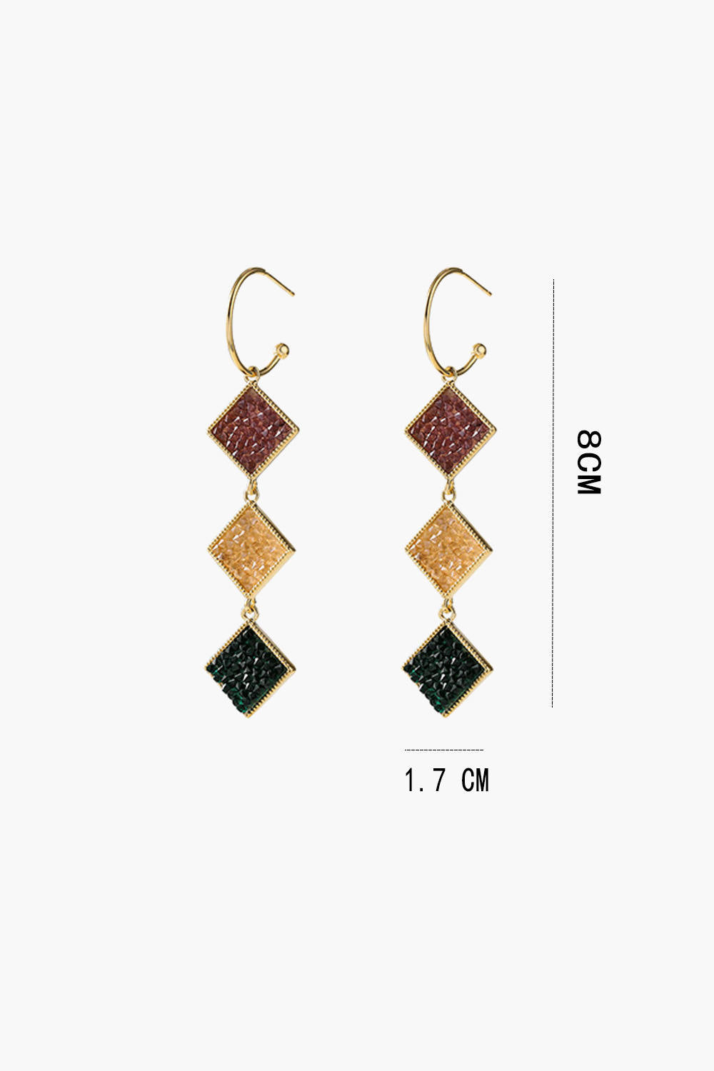 Colors Geometric Drop Earrings
