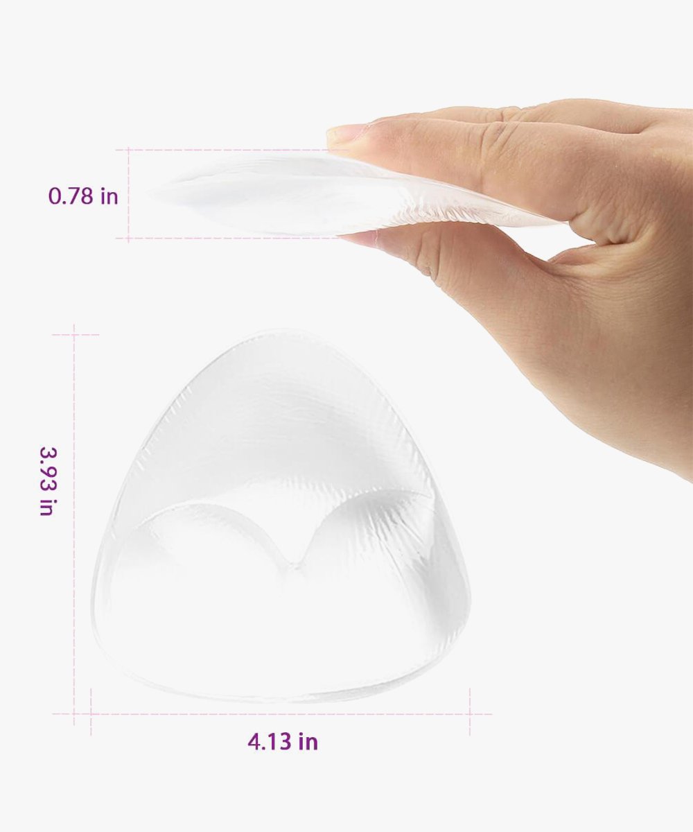 Triangle Shape Transparent Silicone Bra Pads