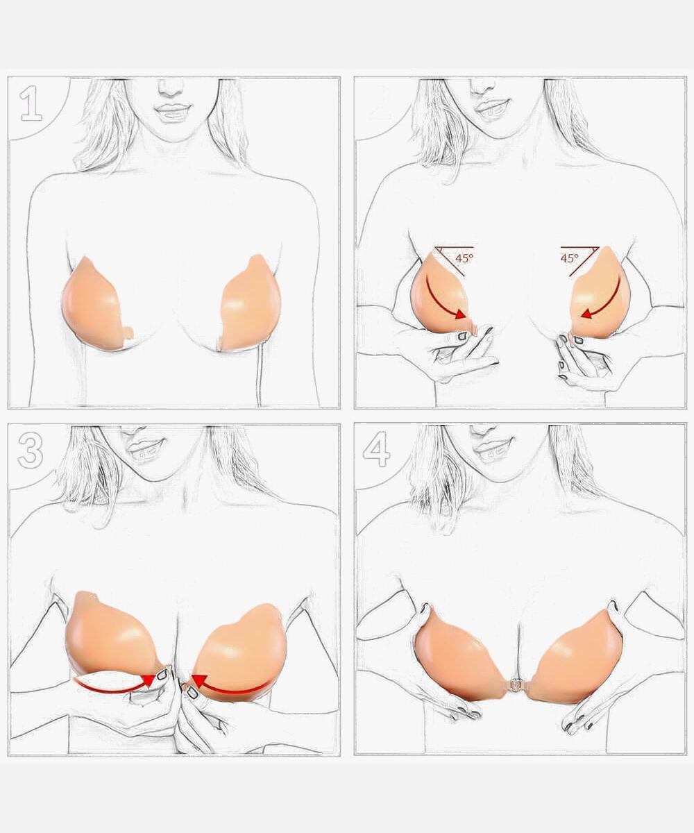 Wing Style Silicone Sticky Bra