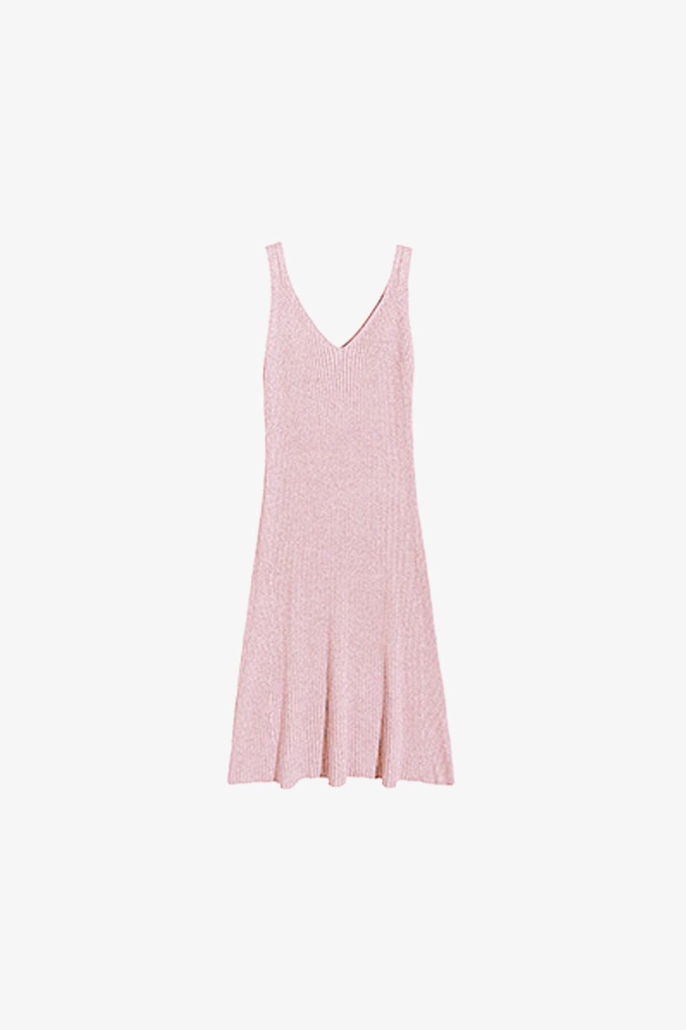 Ruffle Sleeveless Knit Vest Dress