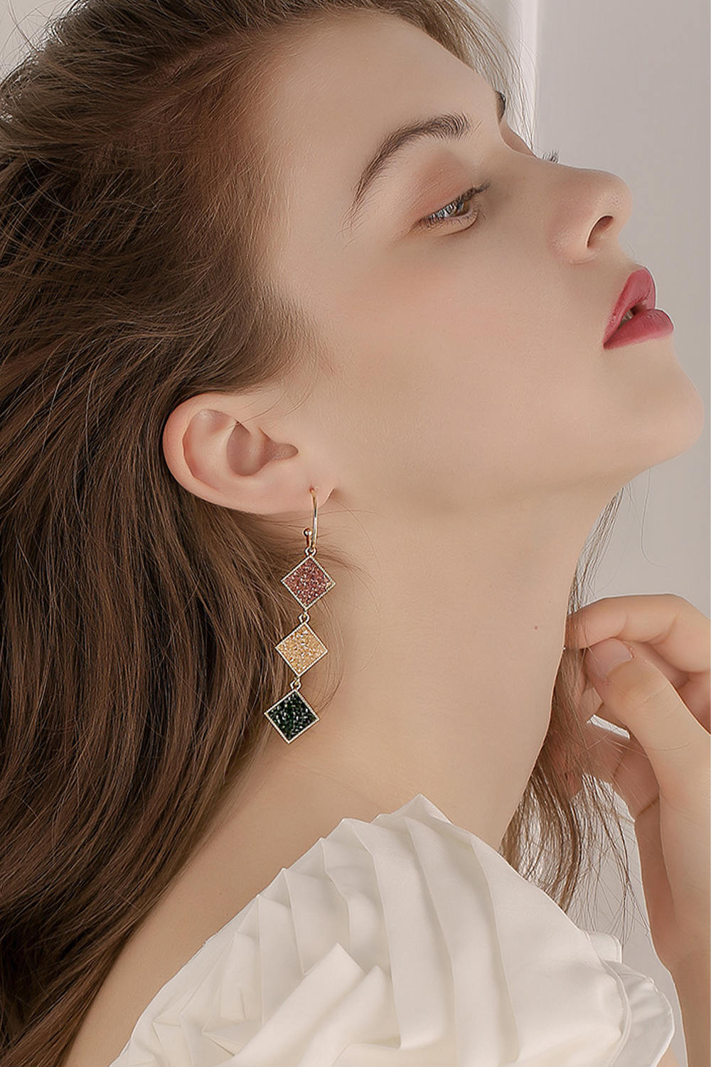 Colors Geometric Drop Earrings