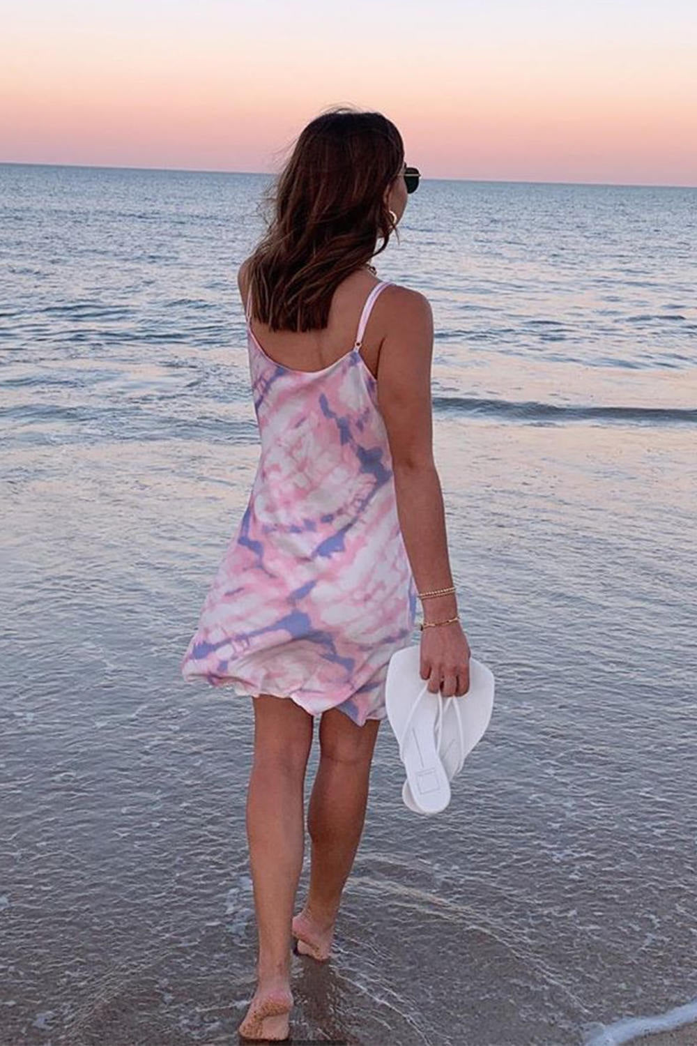 Summer Tie Dye Slip Mini Dress