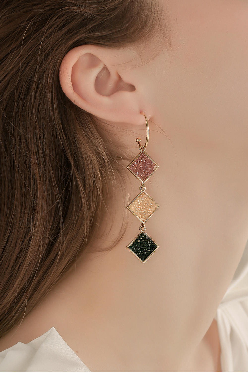 Colors Geometric Drop Earrings