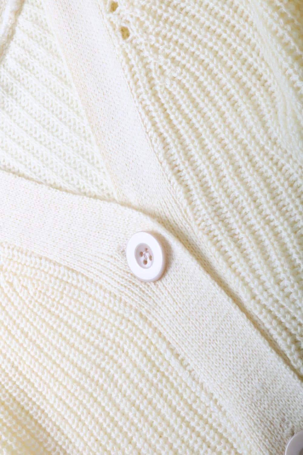 Fall Beige Cropped Knit Cardigan 