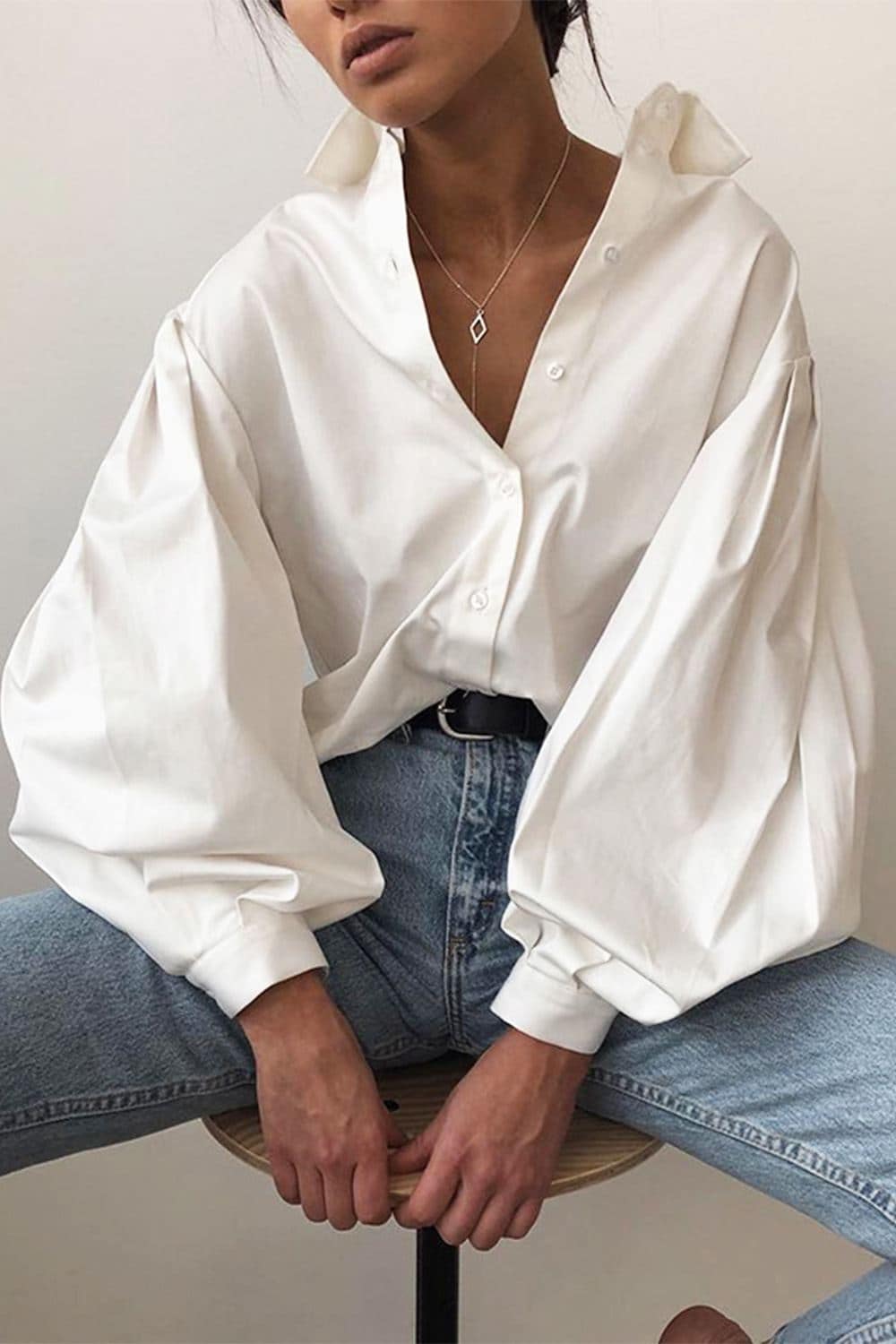 Loose Puff Long Sleeve Shirt 