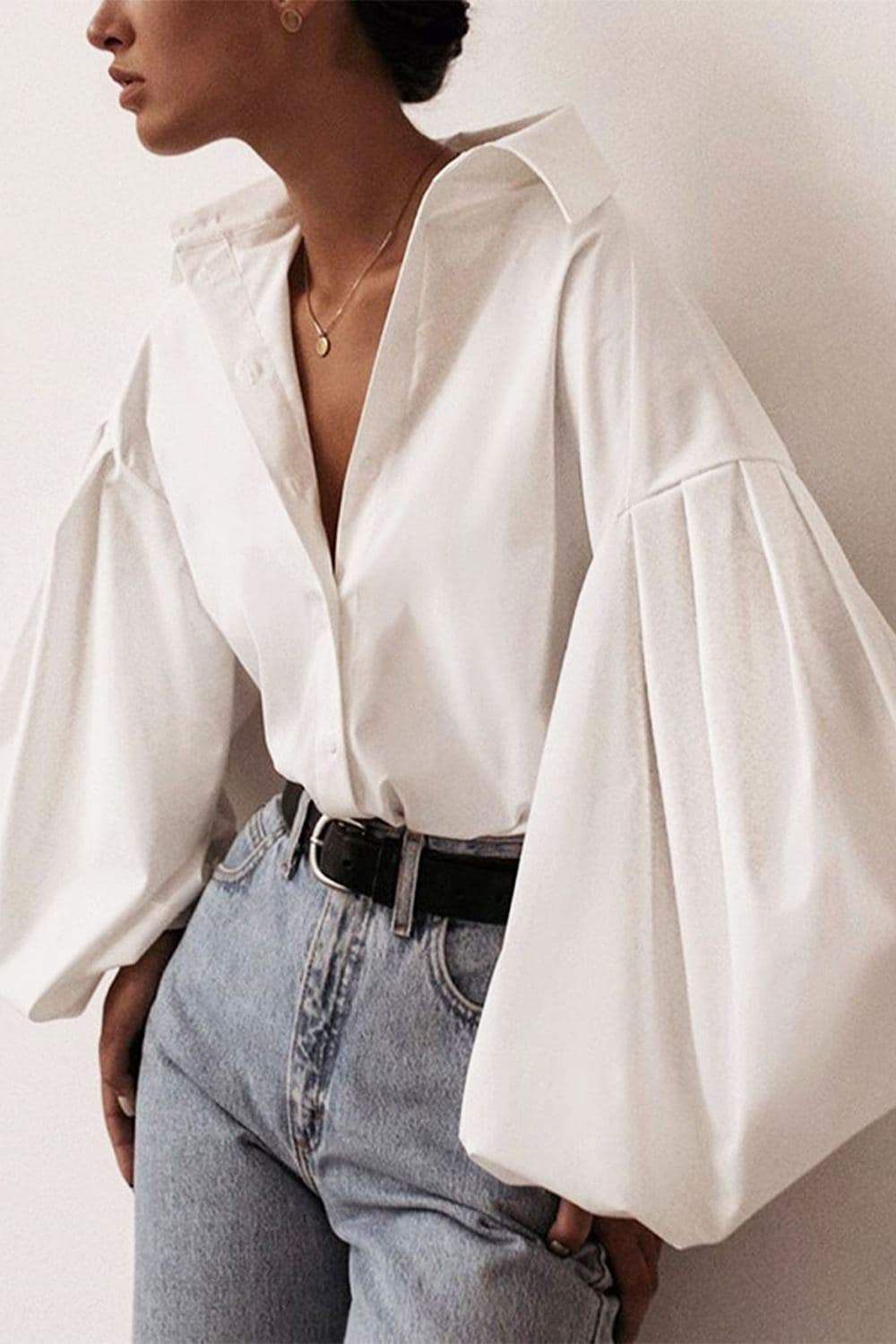 Loose Puff Long Sleeve Shirt 