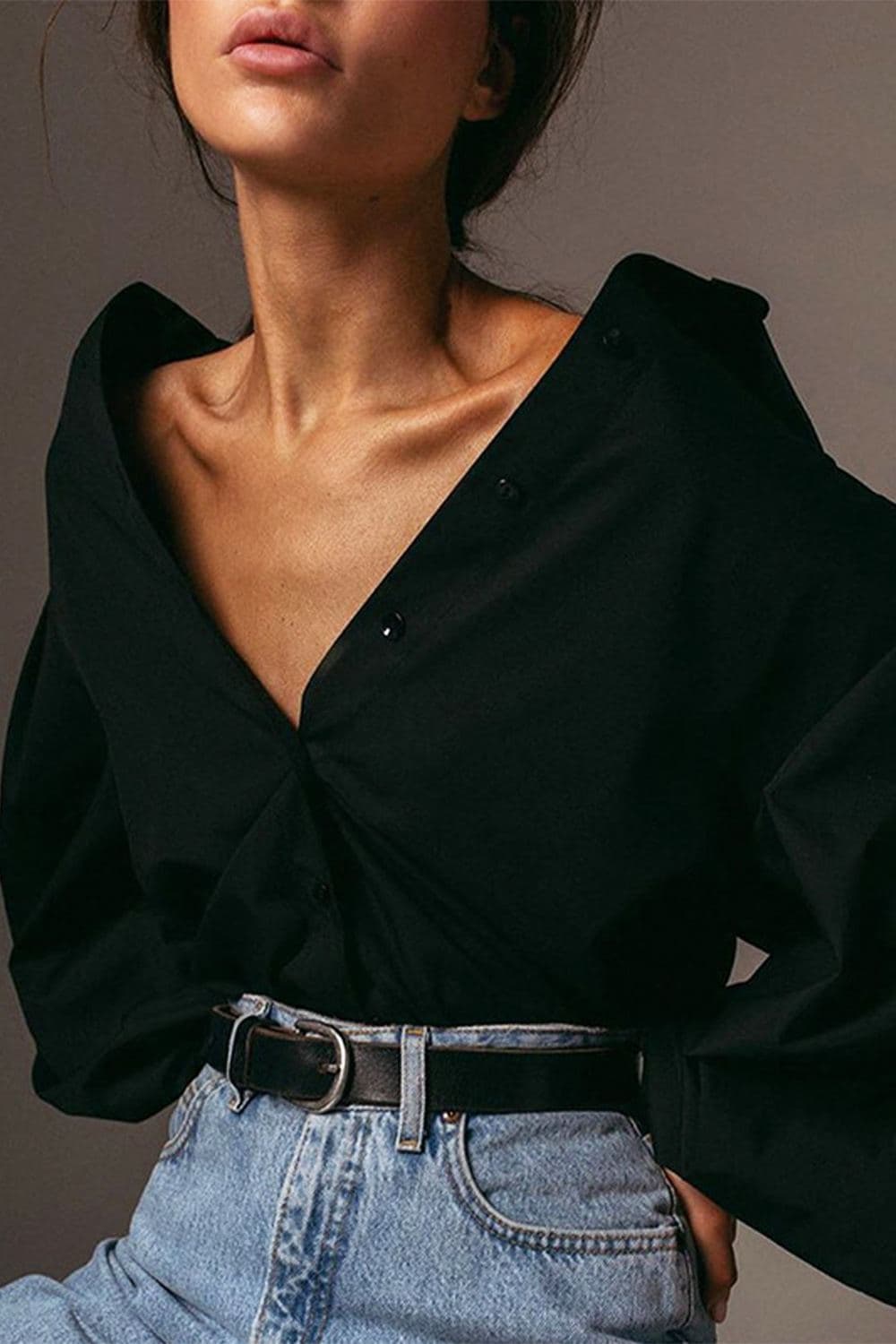 Loose Puff Long Sleeve Shirt 