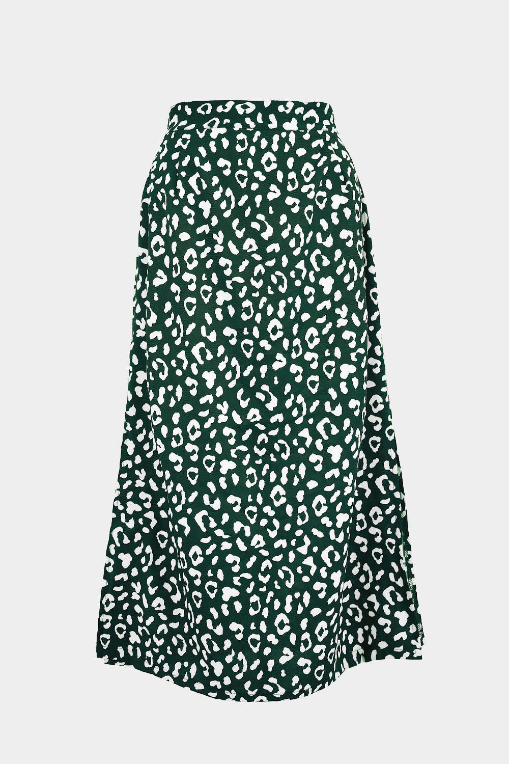 Casual Chiffon Leopard Print Split Long Skirts