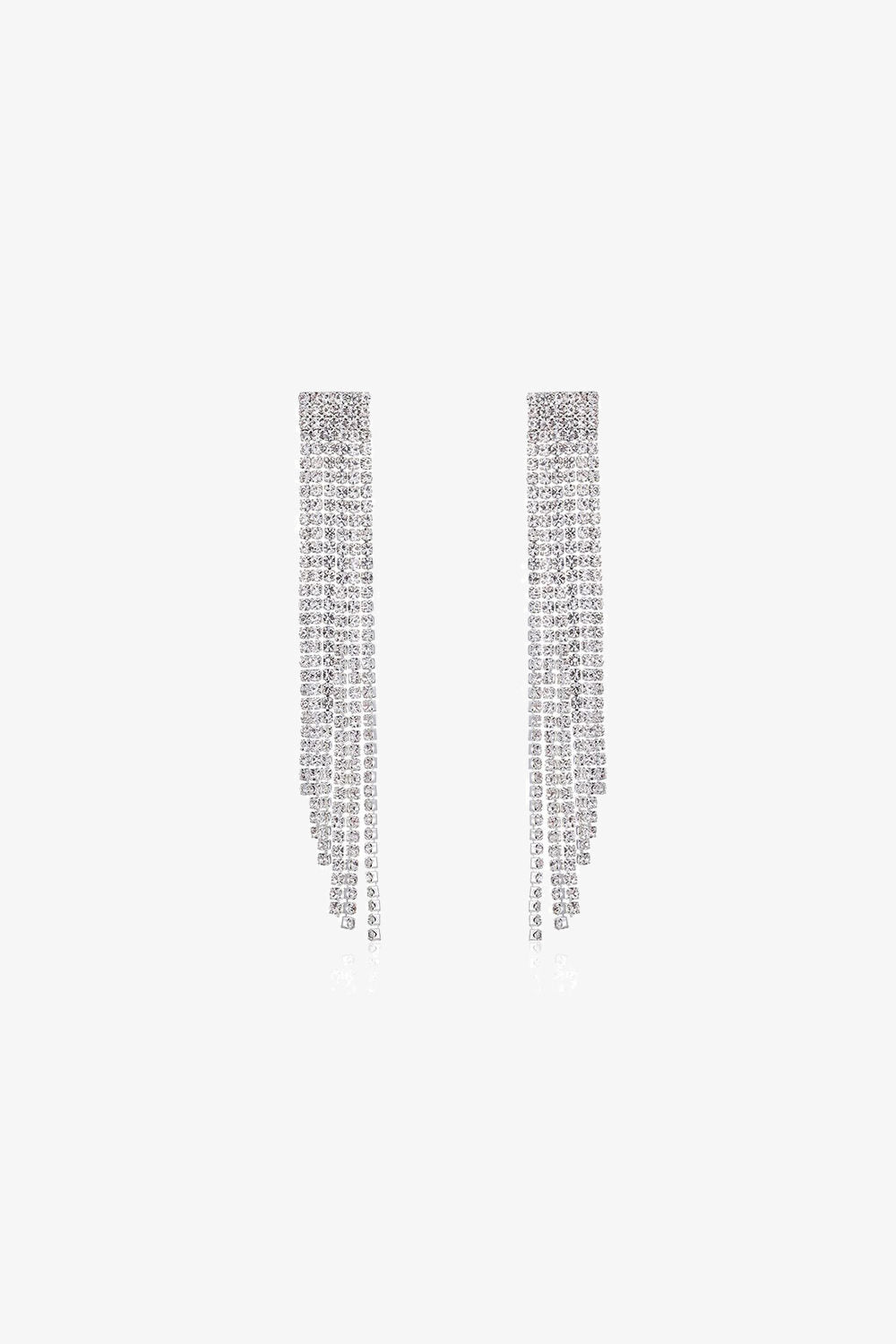 Diamond Exaggerated Tassel Earrings