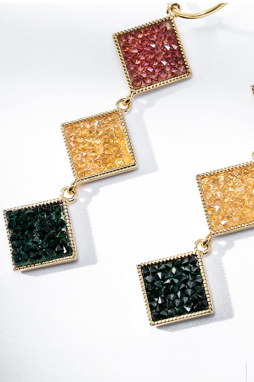 Colors Geometric Drop Earrings