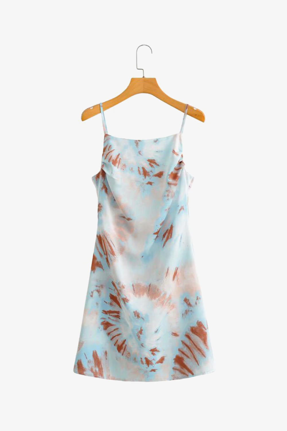 Tie-Dye Crow Neck Cami Dress