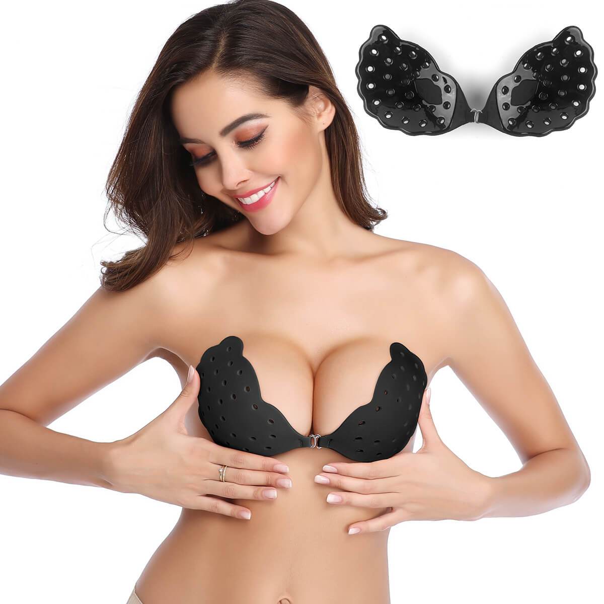 Breathable Strapless Backless Fabric Sticky Bra